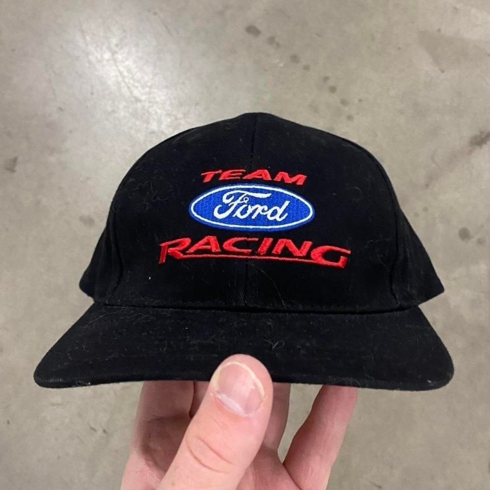 Vintage Ford Racing Strapback Hat NASCAR Cars